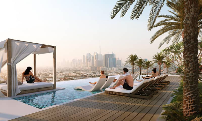 New complex of furnished apartments Cove Edition 5 with a swimming pool, picturesque views and a clubhouse, Dubailand Residence Complex, Dubai — photo 6