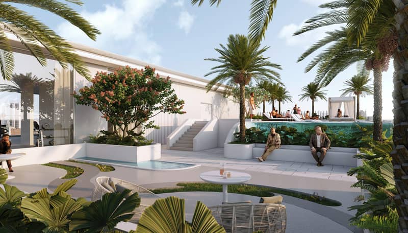 New complex of furnished apartments Cove Edition 5 with a swimming pool, picturesque views and a clubhouse, Dubailand Residence Complex, Dubai — photo 7