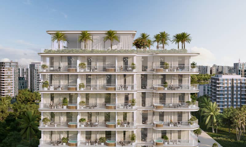 New complex of furnished apartments Cove Edition 5 with a swimming pool, picturesque views and a clubhouse, Dubailand Residence Complex, Dubai — photo 3