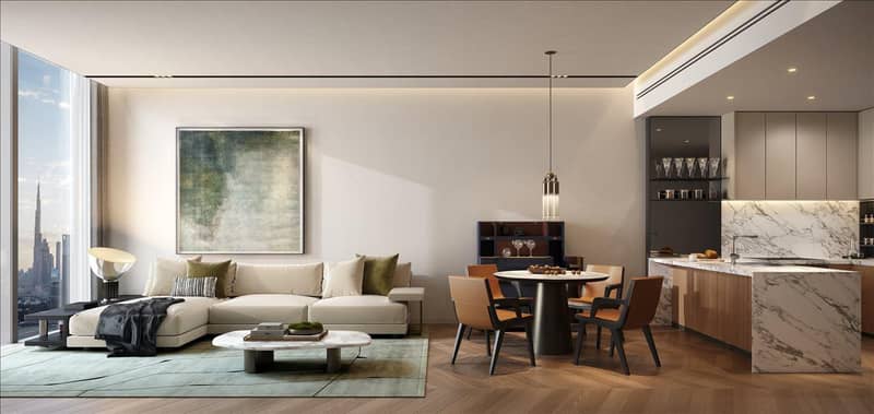 Новый проект Jumeirah Residences Emirates Towers с бассейном, зонами отдыха и круглосуточной охраной, Trade Center, Дубай, ОАЭ — фото 7