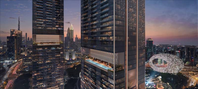 Новый проект Jumeirah Residences Emirates Towers с бассейном, зонами отдыха и круглосуточной охраной, Trade Center, Дубай, ОАЭ — фото 22