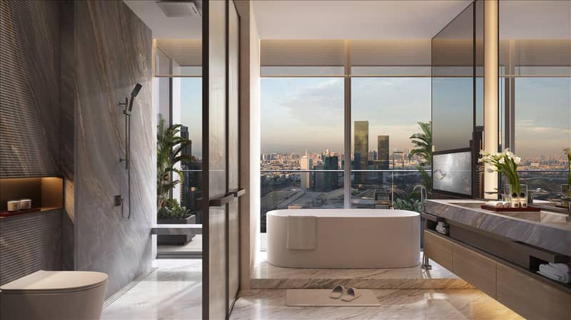 Новый проект Jumeirah Residences Emirates Towers с бассейном, зонами отдыха и круглосуточной охраной, Trade Center, Дубай, ОАЭ — фото 10