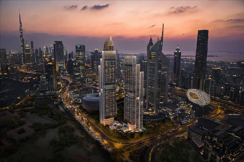 Новый проект Jumeirah Residences Emirates Towers с бассейном, зонами отдыха и круглосуточной охраной, Trade Center, Дубай, ОАЭ — фото 31