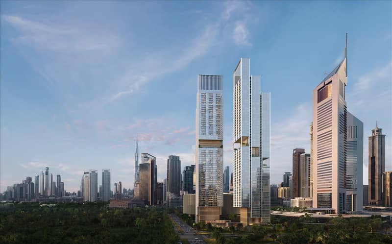 Новый проект Jumeirah Residences Emirates Towers с бассейном, зонами отдыха и круглосуточной охраной, Trade Center, Дубай, ОАЭ — фото 30