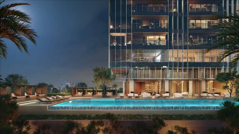 Новый проект Jumeirah Residences Emirates Towers с бассейном, зонами отдыха и круглосуточной охраной, Trade Center, Дубай, ОАЭ — фото 21