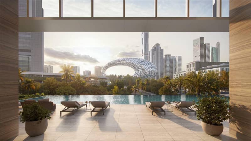 Новый проект Jumeirah Residences Emirates Towers с бассейном, зонами отдыха и круглосуточной охраной, Trade Center, Дубай, ОАЭ — фото 18