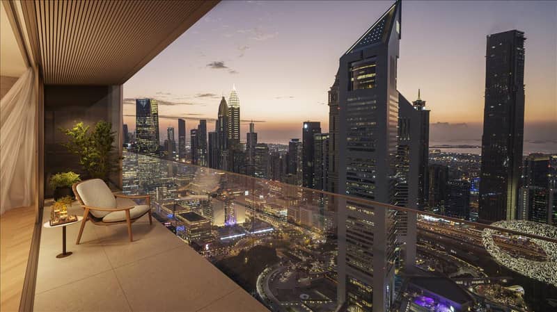 Новый проект Jumeirah Residences Emirates Towers с бассейном, зонами отдыха и круглосуточной охраной, Trade Center, Дубай, ОАЭ — фото 12