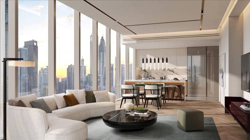 Новый проект Jumeirah Residences Emirates Towers с бассейном, зонами отдыха и круглосуточной охраной, Trade Center, Дубай, ОАЭ — фото 6