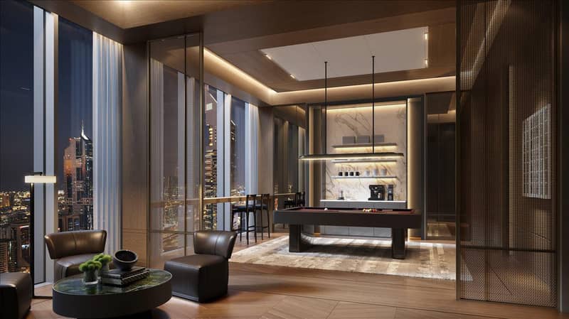 Новый проект Jumeirah Residences Emirates Towers с бассейном, зонами отдыха и круглосуточной охраной, Trade Center, Дубай, ОАЭ — фото 17