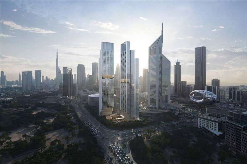Новый проект Jumeirah Residences Emirates Towers с бассейном, зонами отдыха и круглосуточной охраной, Trade Center, Дубай, ОАЭ — фото 32