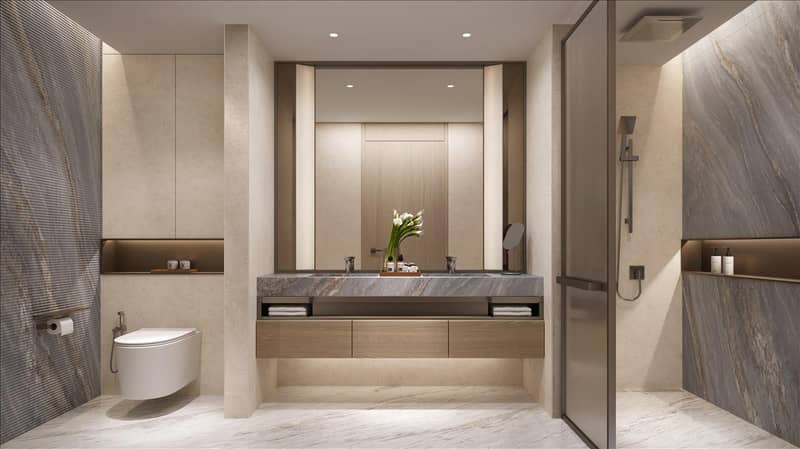 Новый проект Jumeirah Residences Emirates Towers с бассейном, зонами отдыха и круглосуточной охраной, Trade Center, Дубай, ОАЭ — фото 9