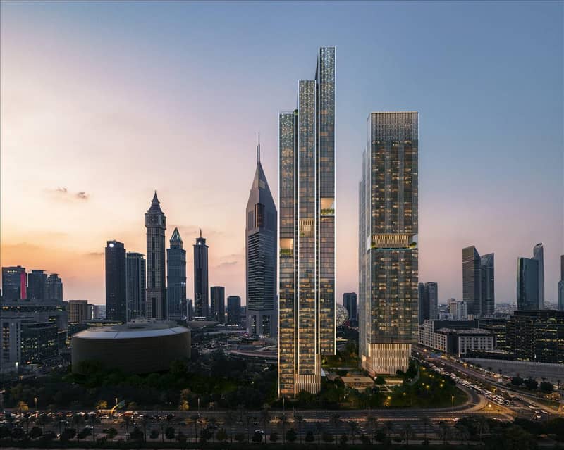 Новый проект Jumeirah Residences Emirates Towers с бассейном, зонами отдыха и круглосуточной охраной, Trade Center, Дубай, ОАЭ — фото 29