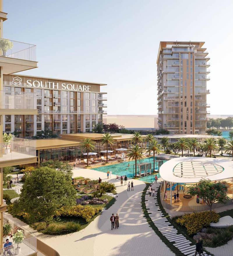New South Square Residence with swimming pools, a wellness center and a co-working space, Dubai South, Dubai, UAE — photo 9