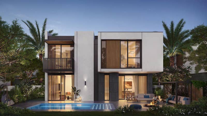 Новый комплекс Athlon Premium Villas с бассейнами, парками и клубом, Dubailand, Дубай, ОАЭ — фото 3