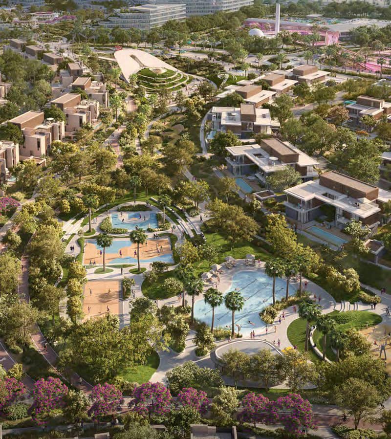 Новый комплекс Athlon Premium Villas с бассейнами, парками и клубом, Dubailand, Дубай, ОАЭ — фото 20