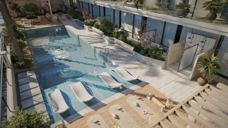 New Tavora Residences with a swimming pool, a gym and lounge areas, International City (Warsan 4), Dubai, UAE — photo 3