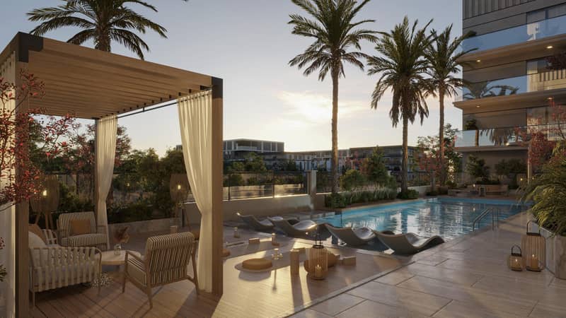 New Tavora Residences with a swimming pool, a gym and lounge areas, International City (Warsan 4), Dubai, UAE — photo 7