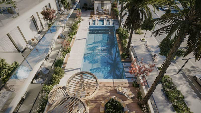 New Tavora Residences with a swimming pool, a gym and lounge areas, International City (Warsan 4), Dubai, UAE — photo 4