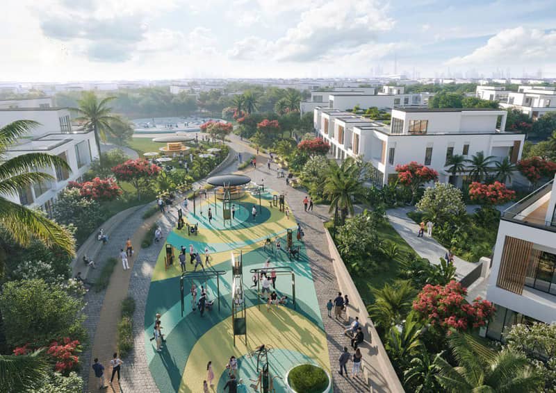New project DAMAC Riverside Views with s clubhouse and a kids' adventure park in the prestigious area of Dubai, UAE — photo 7