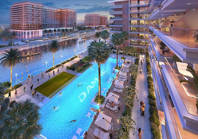 New project DAMAC Riverside Views with s clubhouse and a kids' adventure park in the prestigious area of Dubai, UAE — photo 2