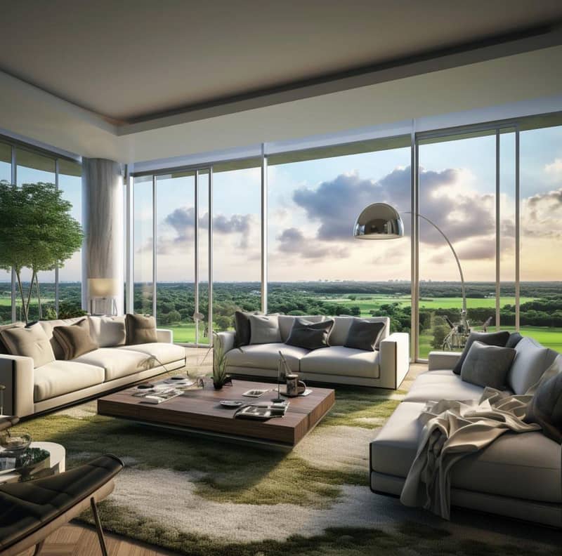 New tower in the premium Golf Greens project with golf islands, infinity pools and an expansive green space, DAMAC Hills, Dubai, UAE — photo 2
