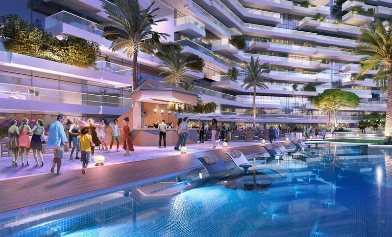 New tower in the premium Golf Greens project with golf islands, infinity pools and an expansive green space, DAMAC Hills, Dubai, UAE — photo 7