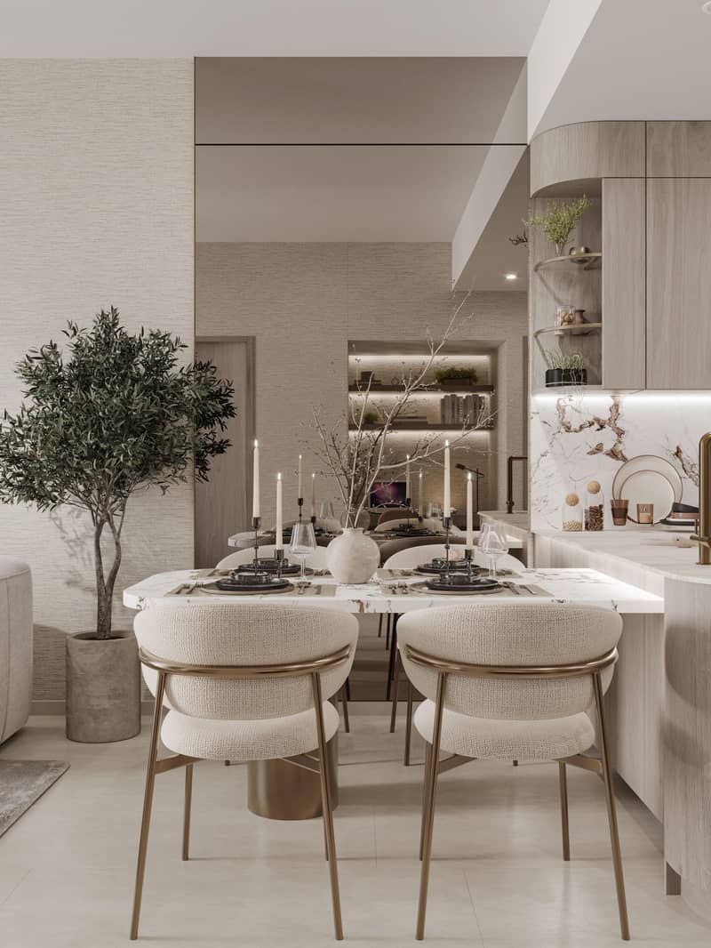 Новая резиденция Pearl House 4 с бассейнами и клубным домом рядом с Downtown и международным аэропортом, JVC, Дубай, ОАЭ — фото 6