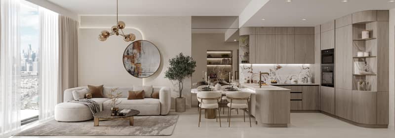 Новая резиденция Pearl House 4 с бассейнами и клубным домом рядом с Downtown и международным аэропортом, JVC, Дубай, ОАЭ — фото 3