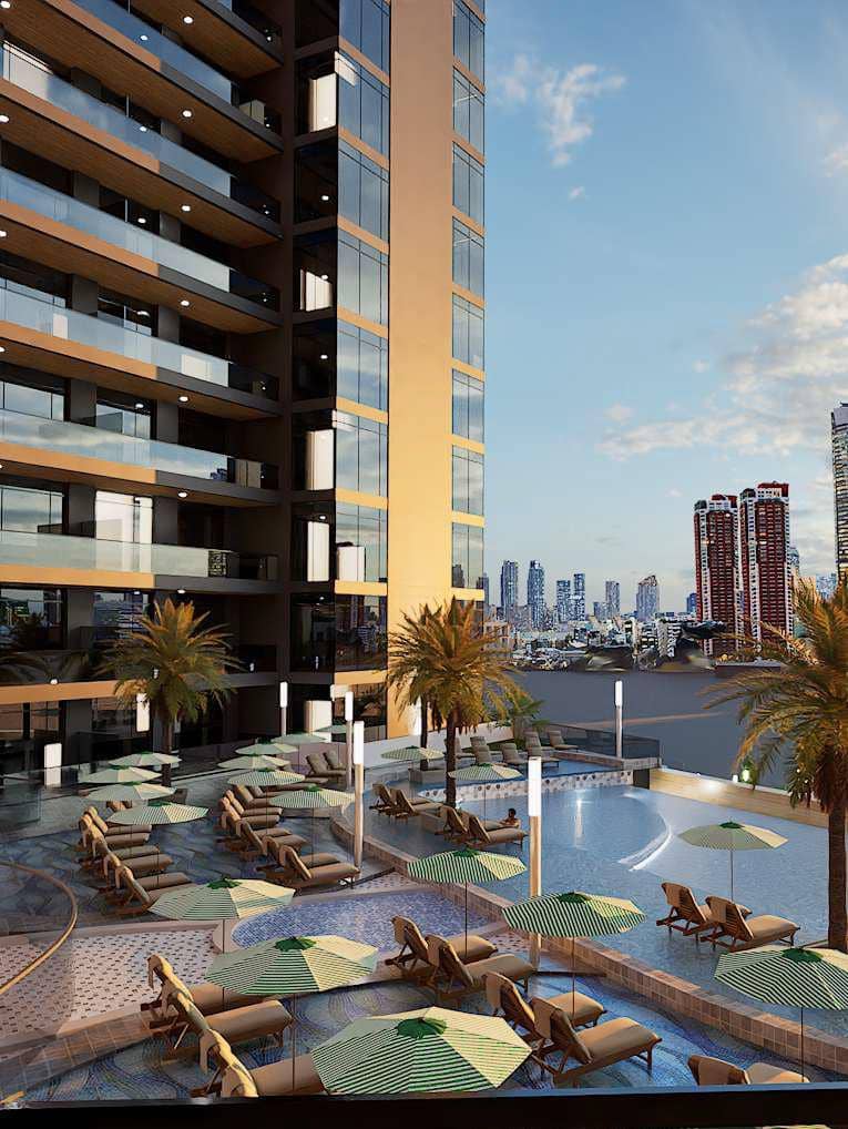 Новый комплекс меблированных апартаментов Butterfly Residences с бассейнами, зонами отдыха и фитнес-клубом, Arjan, Дубай, ОАЭ — фото 6