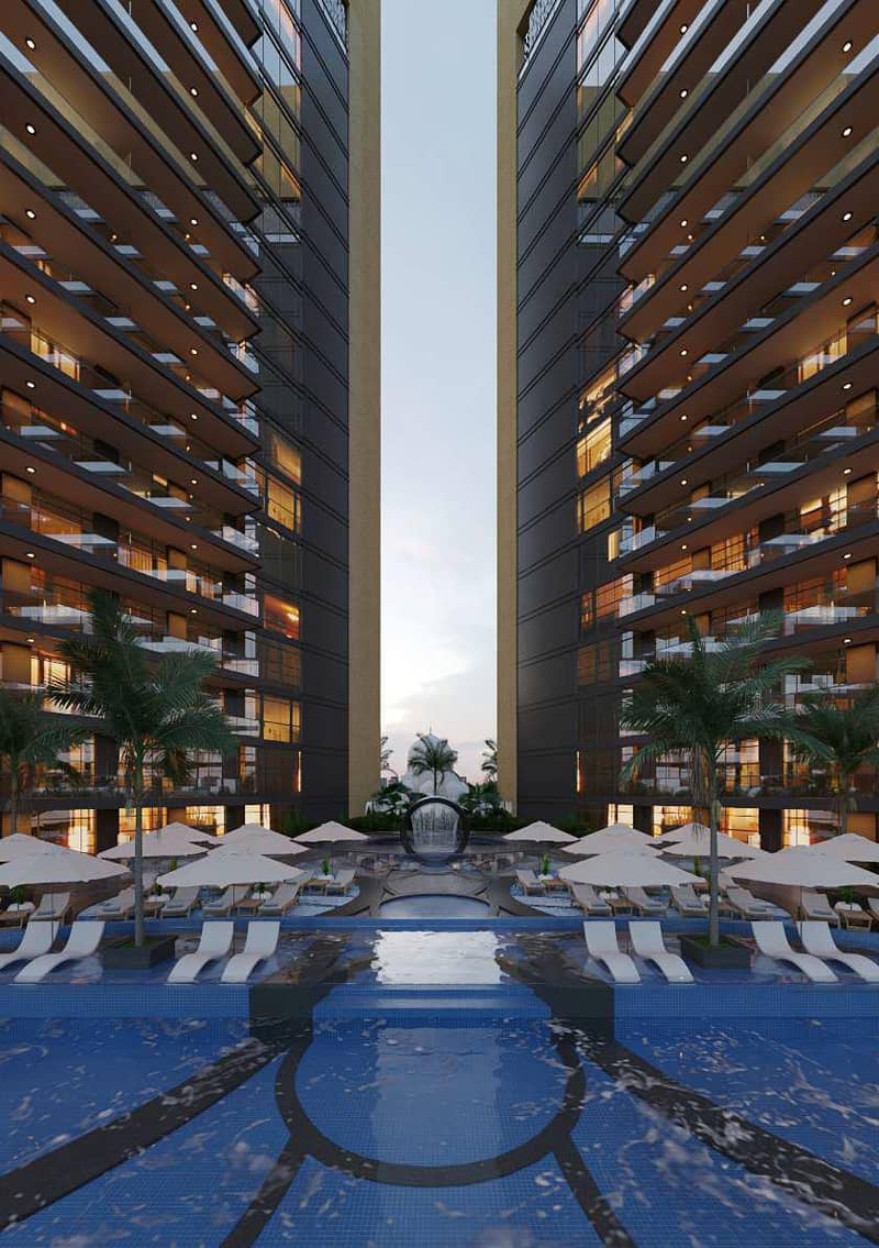 Новый комплекс меблированных апартаментов Butterfly Residences с бассейнами, зонами отдыха и фитнес-клубом, Arjan, Дубай, ОАЭ — фото 7