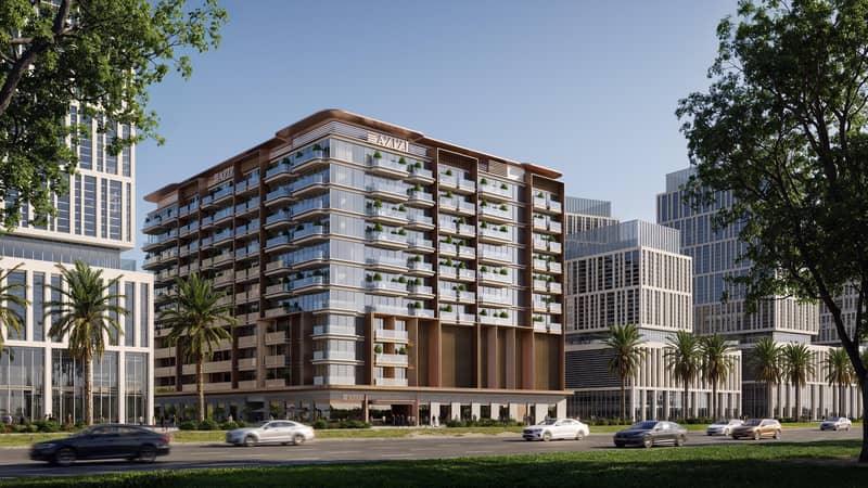 New project Azizi Wares with swimming pools, a clubhouse and a cinema, Downtown Jebel Ali, Dubai, UAE — photo 4