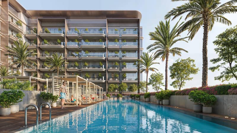 New project Azizi Wares with swimming pools, a clubhouse and a cinema, Downtown Jebel Ali, Dubai, UAE — photo 4