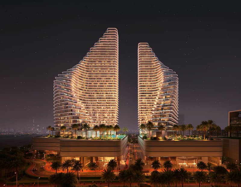 New project Flare with swimming pools and an artificial beach, JVT, Dubai, UAE — photo 12