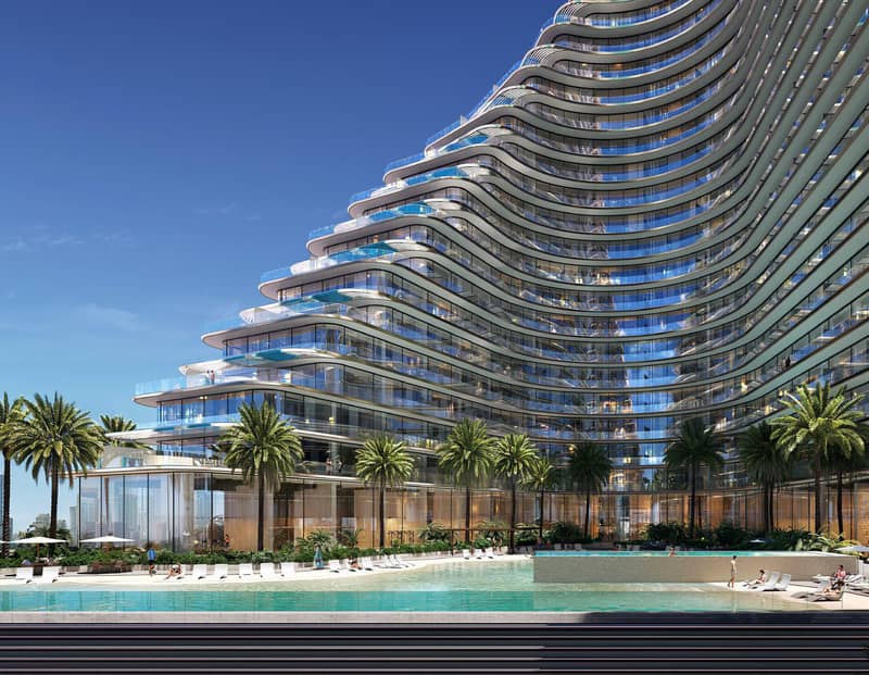 New project Flare with swimming pools and an artificial beach, JVT, Dubai, UAE — photo 8