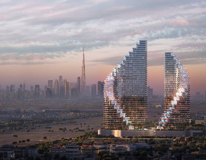 New project Flare with swimming pools and an artificial beach, JVT, Dubai, UAE — photo 13