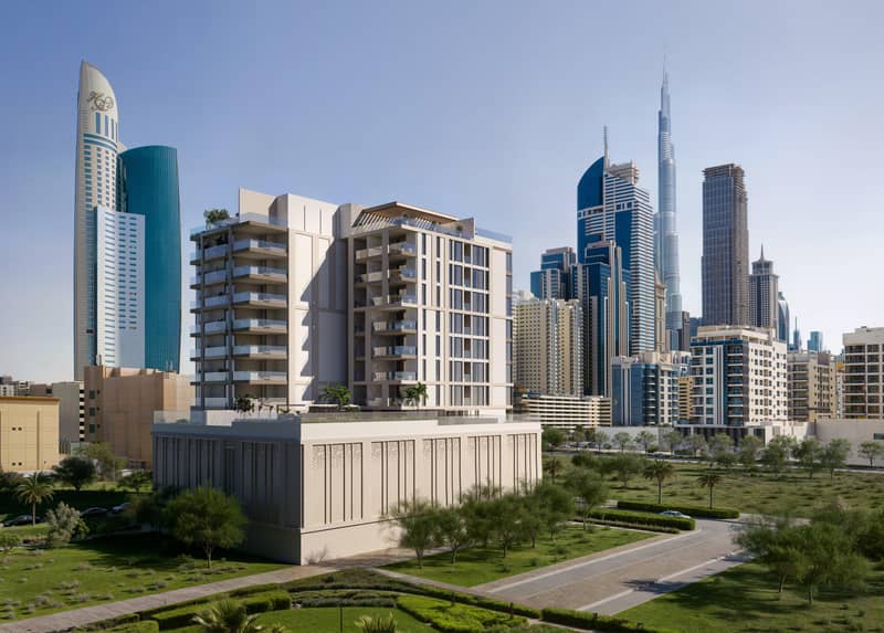 Новый проект The Elysian Residence с панорамными видами, бассейнами и зонами отдыха, Jumeirah Garden City, Дубай, ОАЭ — фото 3