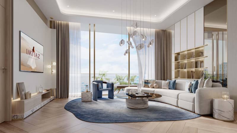 New complex of furnished apartments Sunset Bay 5 with a swimming pool and a direct access to beaches, Dubai Islands, UAE — photo 5