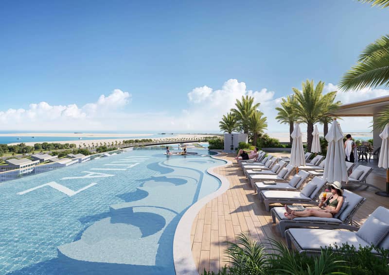 New complex of furnished apartments Sunset Bay 5 with a swimming pool and a direct access to beaches, Dubai Islands, UAE — photo 12
