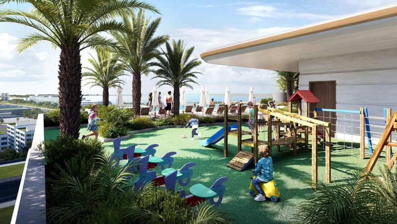 New complex of furnished apartments Sunset Bay 5 with a swimming pool and a direct access to beaches, Dubai Islands, UAE — photo 11