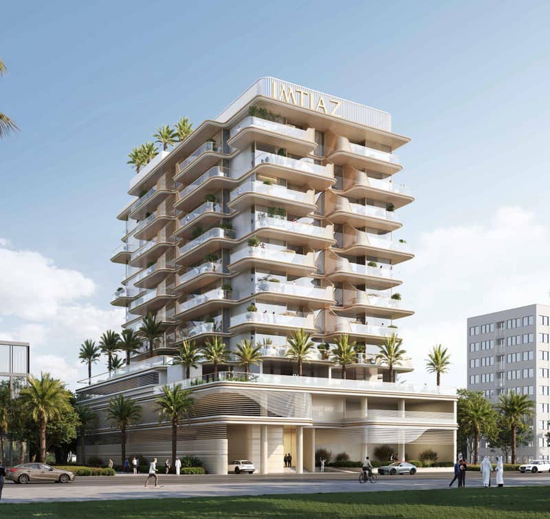 New complex of furnished apartments Sunset Bay 5 with a swimming pool and a direct access to beaches, Dubai Islands, UAE — photo 2