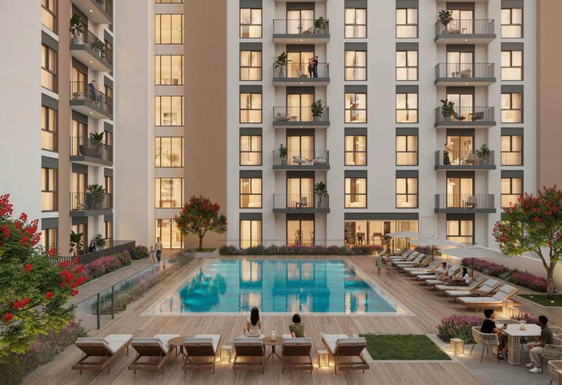 Новый проект Fiori Residences с бассейном, детскими площадками и легким доступом к главному парку, Town Square, Дубай, ОАЭ — фото 9