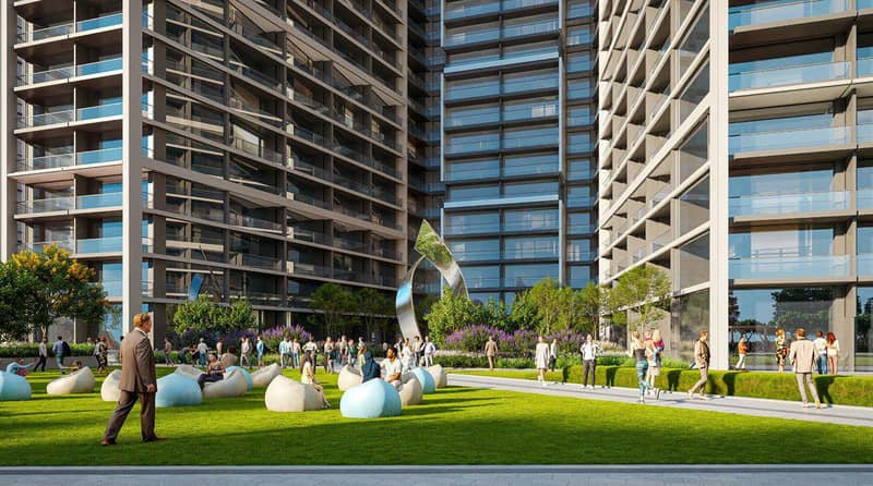 Новый проект Sobha Central The Mirage с бассейнами, садами и бизнес-центром, Дубай, ОАЭ — фото 4