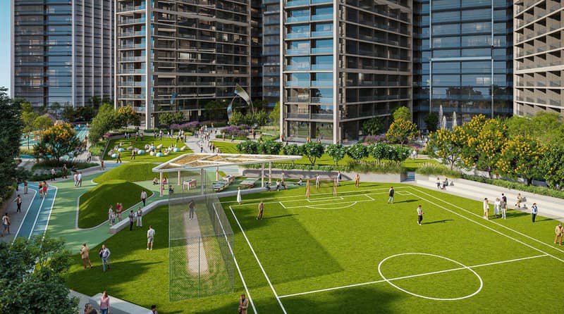 Новый проект Sobha Central The Mirage с бассейнами, садами и бизнес-центром, Дубай, ОАЭ — фото 3