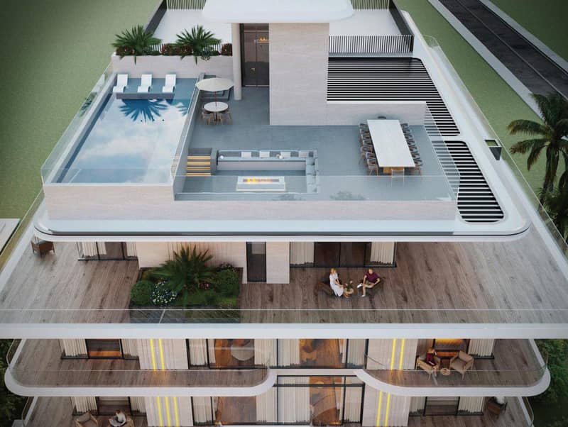 Новый эксклюзивный проект Sukoon с бассейном на крыше, Meydan, Дубай, ОАЭ — фото 6