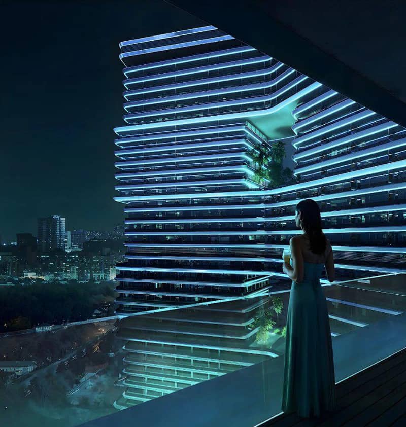 Новая высотная резиденция Sky Terraces с искусственным пляжем и ресторанами, Motor City, Дубай, ОАЭ — фото 4