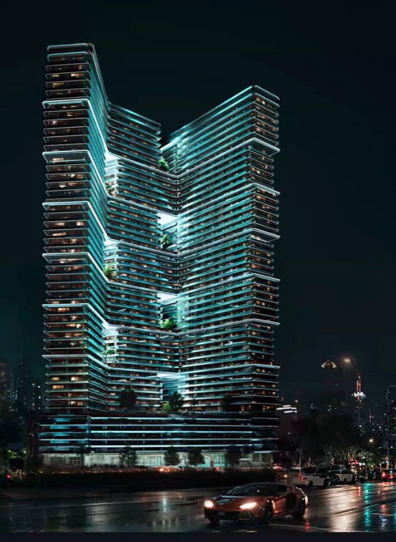 Новая высотная резиденция Sky Terraces с искусственным пляжем и ресторанами, Motor City, Дубай, ОАЭ — фото 5