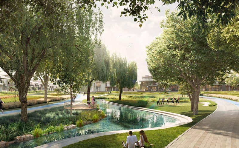 Новый жилой комплекс Nad Al Sheba Gardens Phase 11 с бассейнами и садами рядом с Даунтаун Дубай, Nad Al Sheba, Дубай, ОАЭ — фото 15