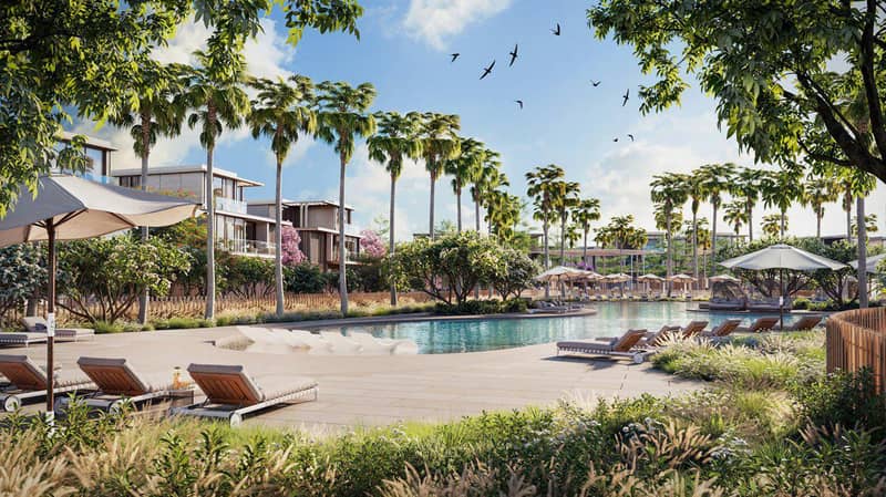 Новый жилой комплекс Nad Al Sheba Gardens Phase 11 с бассейнами и садами рядом с Даунтаун Дубай, Nad Al Sheba, Дубай, ОАЭ — фото 12