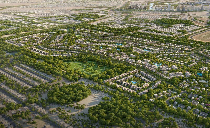 Новый жилой комплекс Nad Al Sheba Gardens Phase 11 с бассейнами и садами рядом с Даунтаун Дубай, Nad Al Sheba, Дубай, ОАЭ — фото 20