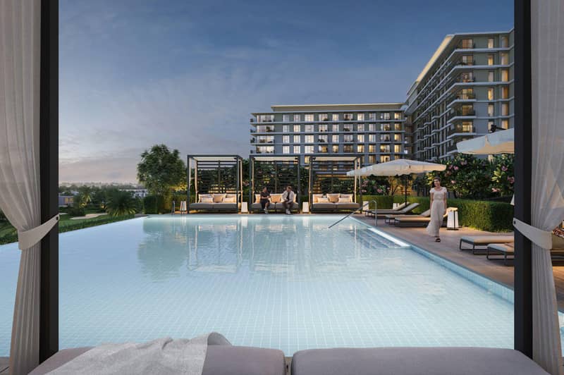 New project Golf Hills with a golf course and swimming pools close to the international airport, Dubai South, Dubai, UAE — photo 7